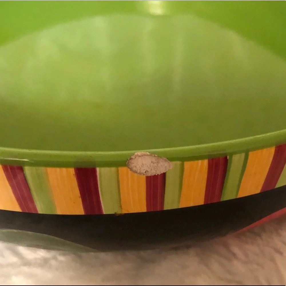 Crate & Barrel Pimenta Caliente Large Chip & Salsa Plate